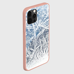 Чехол для iPhone 12 Pro Max Абстрактный ледяной паттерн, цвет: 3D-светло-розовый — фото 2
