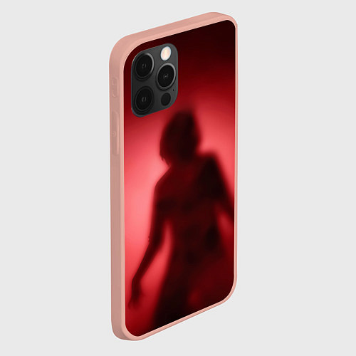Чехол iPhone 12 Pro Max Horror stories / 3D-Светло-розовый – фото 2