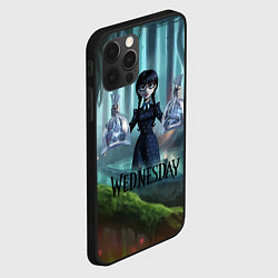 Чехол для iPhone 12 Pro Max Семейка Аддамс фан-арт, цвет: 3D-черный — фото 2