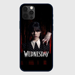Чехол для iPhone 12 Pro Max Уэнсдэй красный лес, цвет: 3D-черный