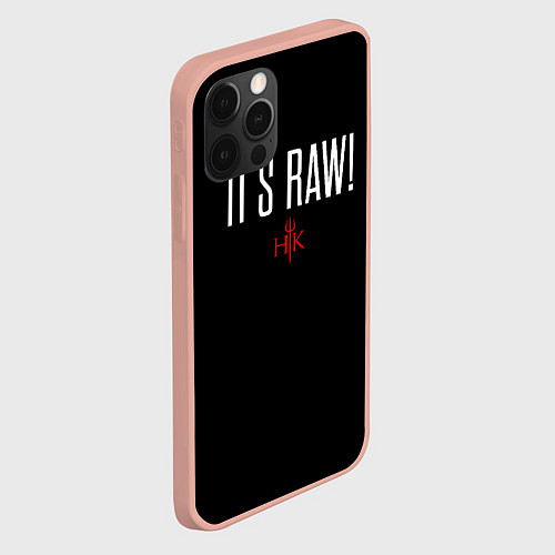 Чехол iPhone 12 Pro Max Its Raw Gordon Ramsay / 3D-Светло-розовый – фото 2