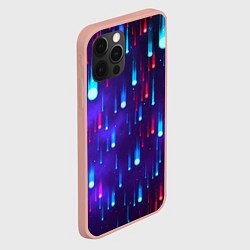 Чехол для iPhone 12 Pro Max Neon rain, цвет: 3D-светло-розовый — фото 2