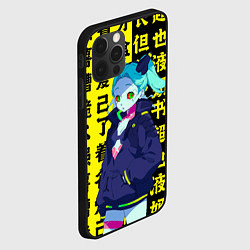 Чехол для iPhone 12 Pro Max Ребекка из аниме киберпанк бегущий по лезвию, цвет: 3D-черный — фото 2