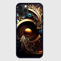 Чехол для iPhone 12 Pro Max Арт нейросети в стиле стимпанка, цвет: 3D-черный