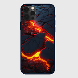 Чехол для iPhone 12 Pro Max Красивая неоновая лава, цвет: 3D-черный
