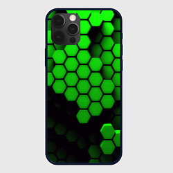 Чехол для iPhone 12 Pro Max Майнкрафт текстура, цвет: 3D-черный