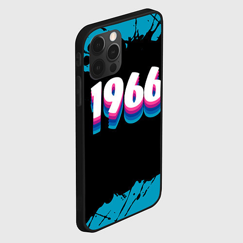 Чехол iPhone 12 Pro Max Made in 1966: vintage art / 3D-Черный – фото 2