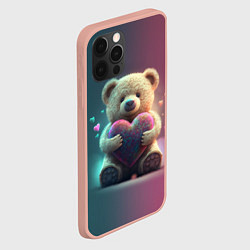 Чехол для iPhone 12 Pro Max Сердечко от мишки, цвет: 3D-светло-розовый — фото 2