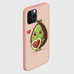 Чехол для iPhone 12 Pro Max Влюбленный авокадо - парные, цвет: 3D-светло-розовый — фото 2
