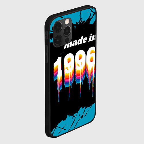 Чехол iPhone 12 Pro Max Made in 1996: liquid art / 3D-Черный – фото 2