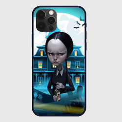 Чехол для iPhone 12 Pro Max Семейка Аддамс - старый замок, цвет: 3D-черный
