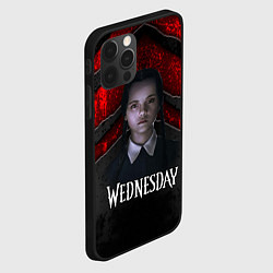 Чехол для iPhone 12 Pro Max Wedneday black and red, цвет: 3D-черный — фото 2