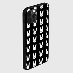 Чехол для iPhone 12 Pro Max Bunny pattern black, цвет: 3D-черный — фото 2