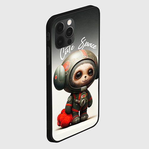 Чехол iPhone 12 Pro Max Cute Space / 3D-Черный – фото 2