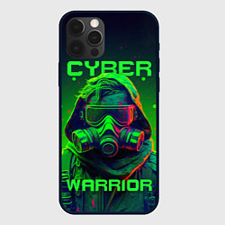 Чехол для iPhone 12 Pro Max Кибер воин в стиле киберпанк, цвет: 3D-черный