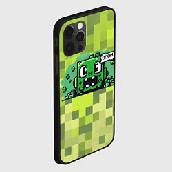 Чехол для iPhone 12 Pro Max Милый взрывающийся крипер, цвет: 3D-черный — фото 2