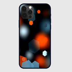 Чехол для iPhone 12 Pro Max Блики света абстракция, цвет: 3D-черный