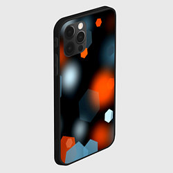Чехол для iPhone 12 Pro Max Блики света абстракция, цвет: 3D-черный — фото 2