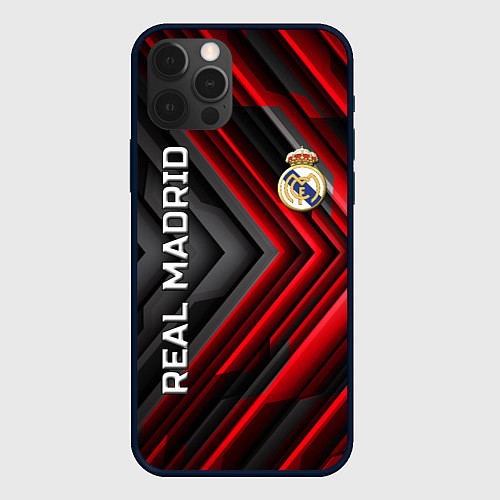 Чехол iPhone 12 Pro Max Real Madrid art / 3D-Черный – фото 1