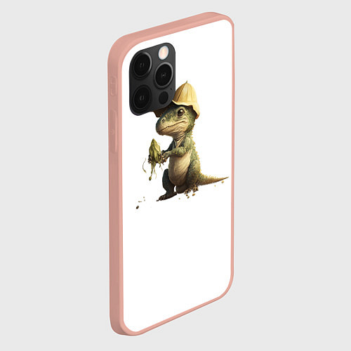 Чехол iPhone 12 Pro Max Baby T-Rex / 3D-Светло-розовый – фото 2