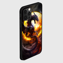 Чехол для iPhone 12 Pro Max Звездный дракон, цвет: 3D-черный — фото 2