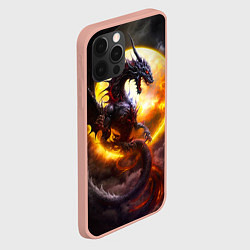 Чехол для iPhone 12 Pro Max Звездный дракон, цвет: 3D-светло-розовый — фото 2