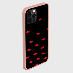 Чехол для iPhone 12 Pro Max Поцелуи для любимого, цвет: 3D-светло-розовый — фото 2