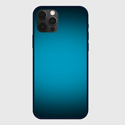 Чехол для iPhone 12 Pro Max Изумрудный градиент, цвет: 3D-черный