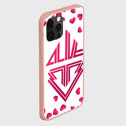 Чехол для iPhone 12 Pro Max Big bang lovers, цвет: 3D-светло-розовый — фото 2
