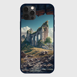 Чехол для iPhone 12 Pro Max Руины от нейросети, цвет: 3D-черный