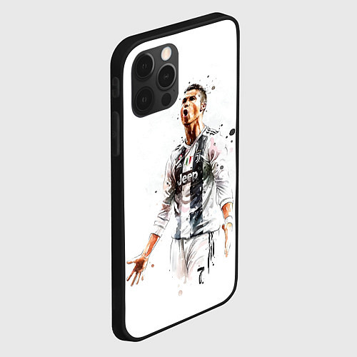 Чехол iPhone 12 Pro Max CR 7 Juventus / 3D-Черный – фото 2