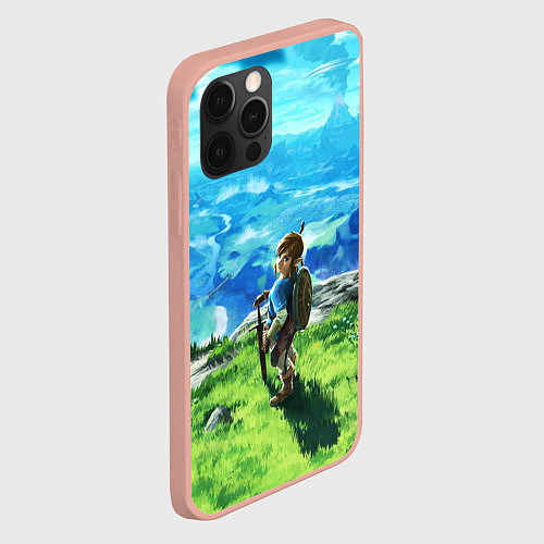 Чехол iPhone 12 Pro Max Link / 3D-Светло-розовый – фото 2