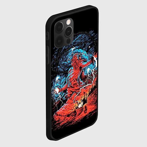 Чехол iPhone 12 Pro Max Перун бог громовержец / 3D-Черный – фото 2