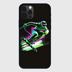 Чехол iPhone 12 Pro Max Лыжник в прыжке