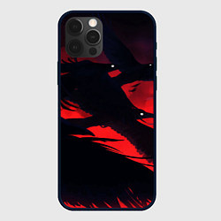 Чехол для iPhone 12 Pro Max Пикирующие вороны, цвет: 3D-черный