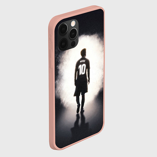 Чехол iPhone 12 Pro Max Leo Messi 10 / 3D-Светло-розовый – фото 2
