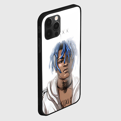 Чехол iPhone 12 Pro Max XXXTentacion - art / 3D-Черный – фото 2
