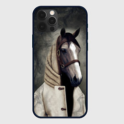 Чехол iPhone 12 Pro Max Конь в пальто в прямом смысле