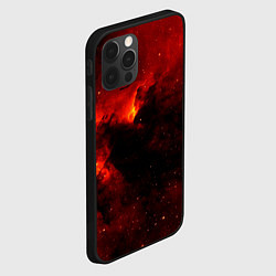 Чехол для iPhone 12 Pro Max Огненный туманный космос, цвет: 3D-черный — фото 2