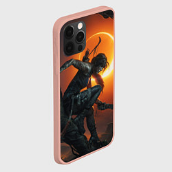 Чехол для iPhone 12 Pro Max Lara Croft, цвет: 3D-светло-розовый — фото 2