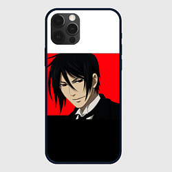 Чехол iPhone 12 Pro Max Себастьян на красном фоне
