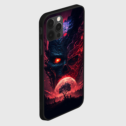 Чехол iPhone 12 Pro Max Планета демонов / 3D-Черный – фото 2