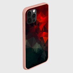 Чехол для iPhone 12 Pro Max Битва двух абстракций, цвет: 3D-светло-розовый — фото 2