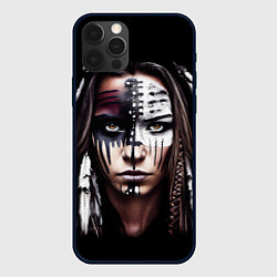 Чехол iPhone 12 Pro Max Индианка - боевой окрас