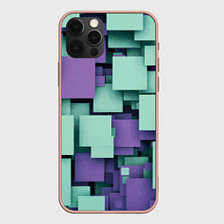 Чехол для iPhone 12 Pro Max Trendy geometric pattern, цвет: 3D-светло-розовый