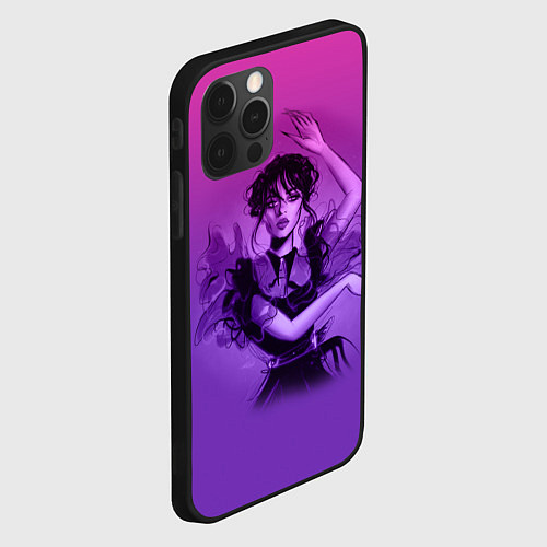 Чехол iPhone 12 Pro Max Стильная wednesday / 3D-Черный – фото 2
