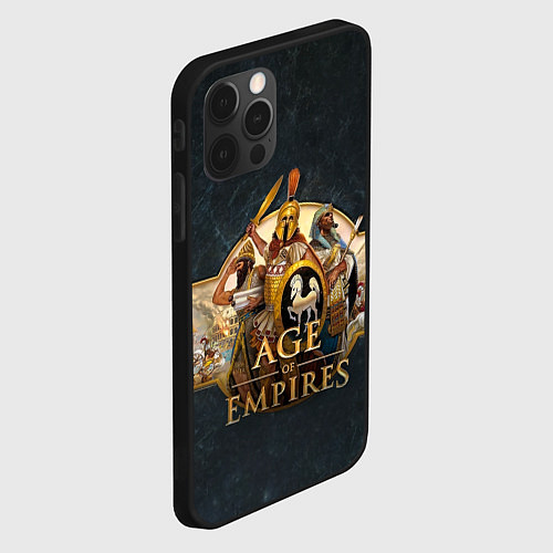 Чехол iPhone 12 Pro Max Age of Empires Эпоха империй / 3D-Черный – фото 2