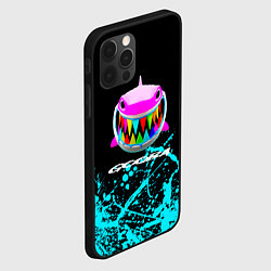 Чехол для iPhone 12 Pro Max 6Ix9ine голубые брызги, цвет: 3D-черный — фото 2