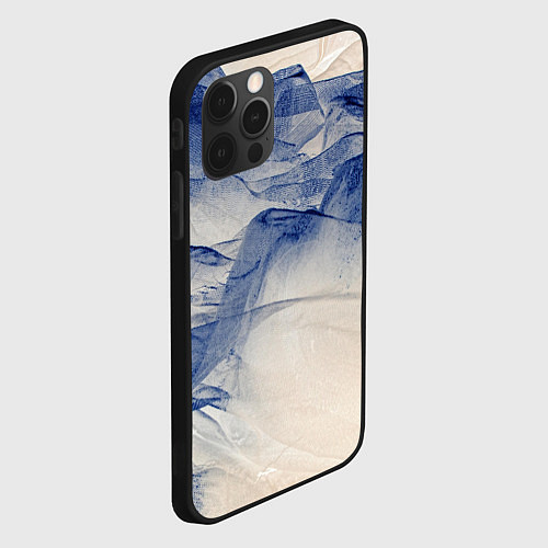 Чехол iPhone 12 Pro Max Горы скалы в тумане / 3D-Черный – фото 2