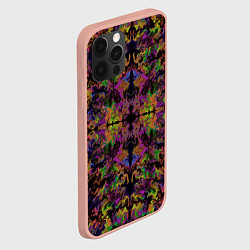Чехол для iPhone 12 Pro Max Цветная психоделика, цвет: 3D-светло-розовый — фото 2